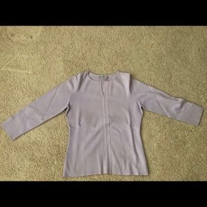 Purple quarter length sweater
